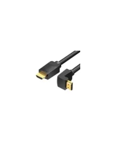 Cable HDMI 2.0 4K Acodado Vention AAQBH/ HDMI Macho - HDMI Macho/ 2m/ Negro