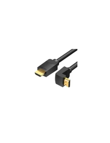 Cable HDMI 2.0 4K Acodado Vention AAQBH/ HDMI Macho - HDMI Macho/ 2m/ Negro