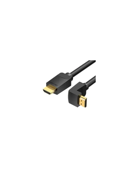 Cable HDMI 2.0 4K Acodado Vention AAQBH/ HDMI Macho - HDMI Macho/ 2m/ Negro