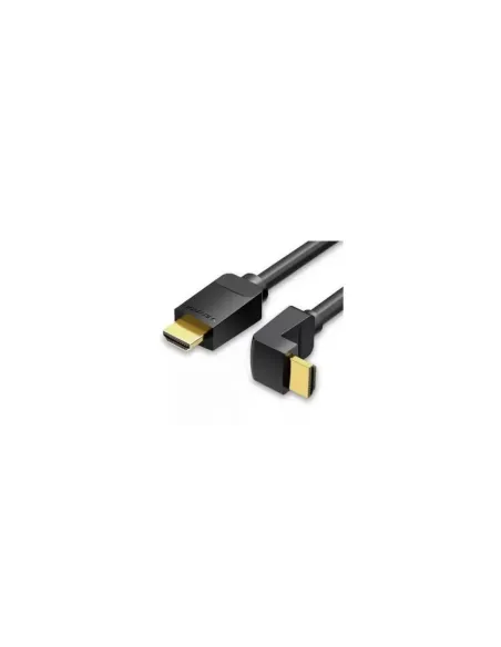 Cable HDMI 2.0 4K Acodado 90º Vention AARBG/ HDMI Macho - HDMI Macho/ 1.5m/ Negro