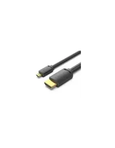 Cable Micro HDMI 2.0 4K Vention AGIBG/ HDMI Macho - Micro HDMI Macho/ 1.5m/ Negro