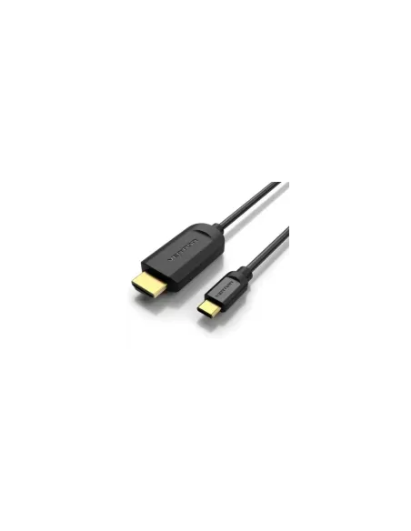 Cable Conversor HDMI 1.4 4K Vention CGUBH/ USB Tipo-C Macho - HDMI Macho/ 2m/ Negro