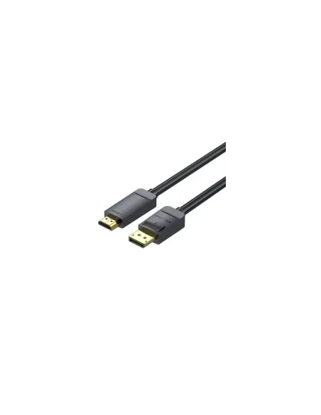 Cable Conversor Vention HAGBI/ DisplayPort Macho - HDMI 4K Macho/ 3m/ Negro