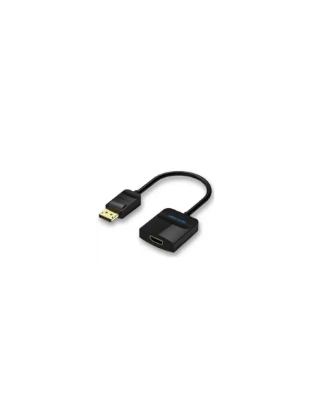 Conversor Vention HBGBB/ DisplayPort Macho - HDMI Hembra/ 15cm/ Negro
