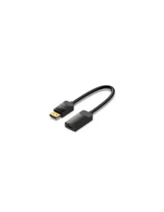 Cable Conversor Vention HBZBB/ DisplayPort Macho - HDMI 4K Hembra/ 15cm/ Negro