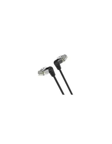 Cable de Red RJ45 UTP Vention IBOBD Cat.6A/ 50cm/ Cabeza Rotatoria 360º/ Negro