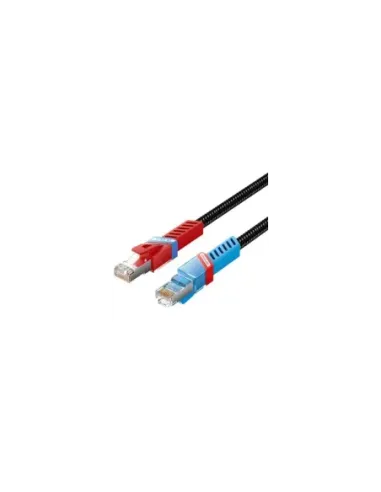 Cable de Red RJ45 SFTP Vention IKJBF Cat.8/ Gaming/ 1m/ Negro