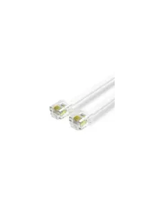 Cable de Teléfono RJ11 6P4C Vention IQBWJ/ 5m/ Blanco