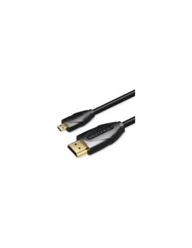 Cable HDMI Vention VAA-D03-B100/ HDMI Macho - Micro HDMI Macho/ 1m/ Negro