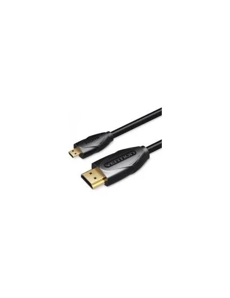 Cable HDMI Vention VAA-D03-B300/ HDMI Macho - Micro HDMI Macho/ 3m/ Negro
