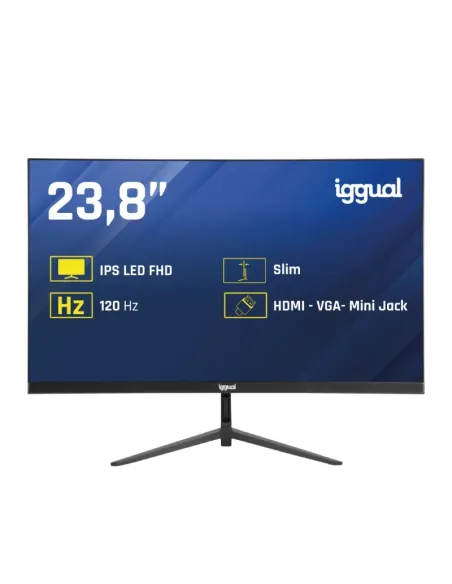 iggual Monitor 24" IPS 1ms FHD 120Hz VGA HDMI Slim