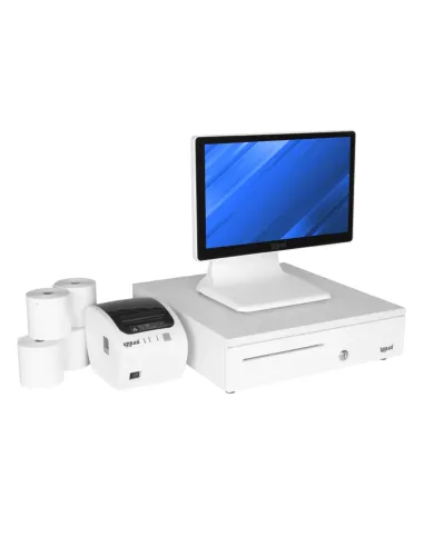 iggual Pack completo TPV blanco 15,6" J4125 30PW EASY80W