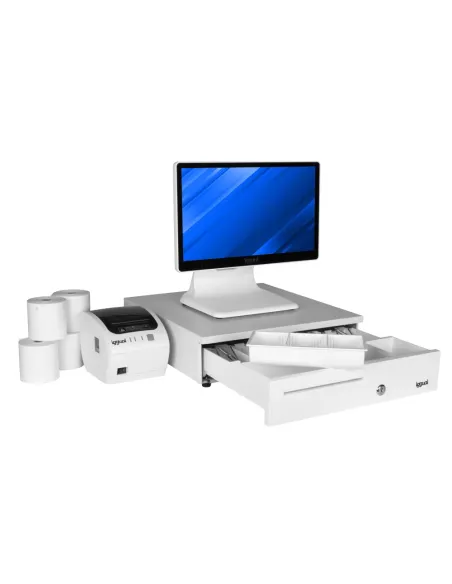 iggual Pack completo TPV blanco 15,6" J4125 30PW EASY80W