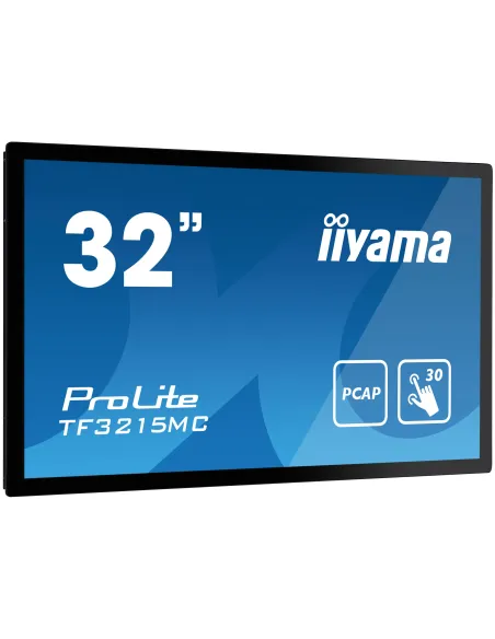 iiyama ProLite TF3215MC-B2 pantalla para PC 80 cm (31.5") 1920 x 1080 Pixeles Full HD LED Pantalla táctil Quiosco Negro