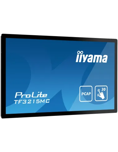 iiyama ProLite TF3215MC-B2 pantalla para PC 80 cm (31.5") 1920 x 1080 Pixeles Full HD LED Pantalla táctil Quiosco Negro
