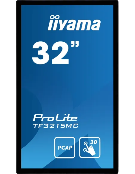 iiyama ProLite TF3215MC-B2 pantalla para PC 80 cm (31.5") 1920 x 1080 Pixeles Full HD LED Pantalla táctil Quiosco Negro
