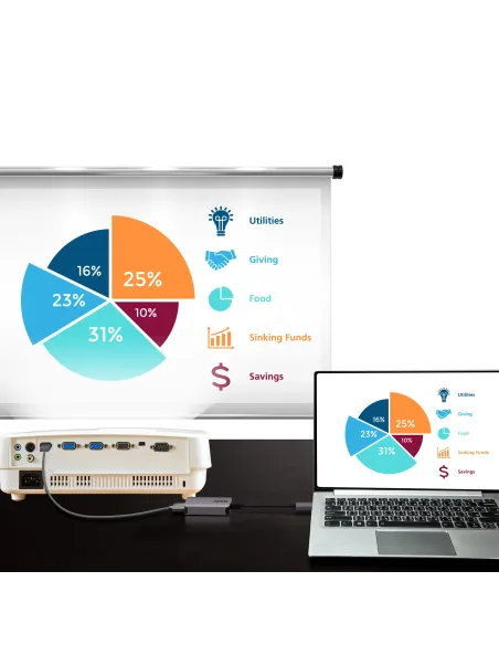 ATEN Adaptador de USB-C a 4K HDMI