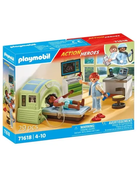 Playmobil action heroes: resonancia con paciente