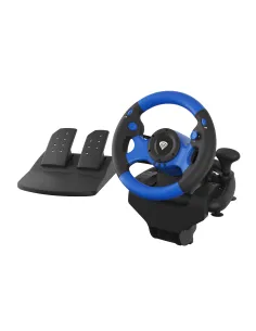 GENESIS Seaborg 350 Negro, Azul USB Volante + Pedales Nintendo Switch, PC, PlayStation 4, Playstation 3, Xbox 360, Xbox One,
