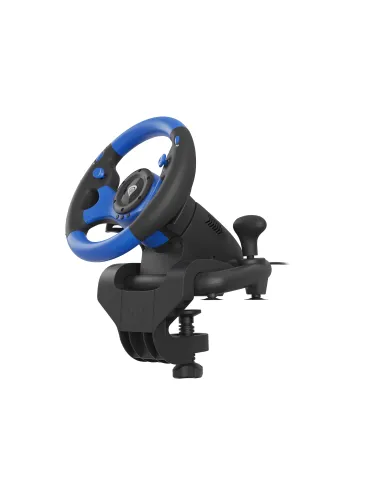 GENESIS Seaborg 350 Negro, Azul USB Volante + Pedales Nintendo Switch, PC, PlayStation 4, Playstation 3, Xbox 360, Xbox One,