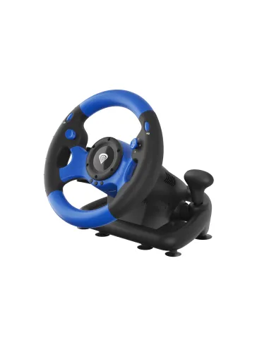 GENESIS Seaborg 350 Negro, Azul USB Volante + Pedales Nintendo Switch, PC, PlayStation 4, Playstation 3, Xbox 360, Xbox One,