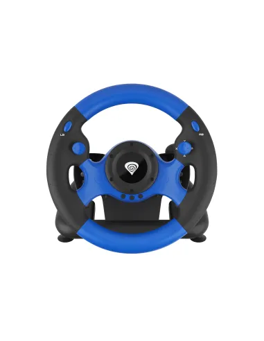 GENESIS Seaborg 350 Negro, Azul USB Volante + Pedales Nintendo Switch, PC, PlayStation 4, Playstation 3, Xbox 360, Xbox One,