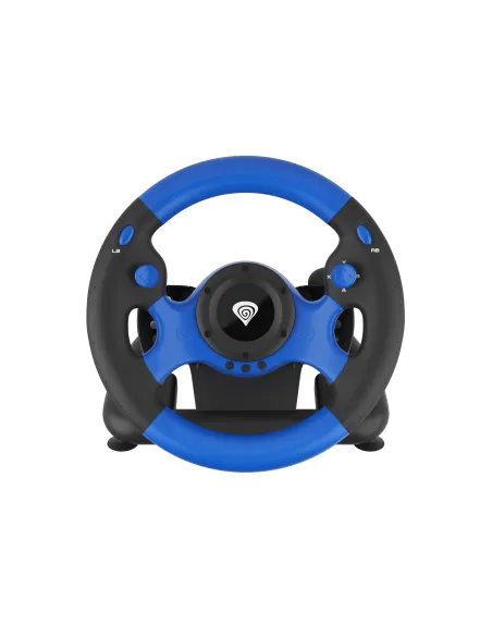 GENESIS Seaborg 350 Negro, Azul USB Volante + Pedales Nintendo Switch, PC, PlayStation 4, Playstation 3, Xbox 360, Xbox One,