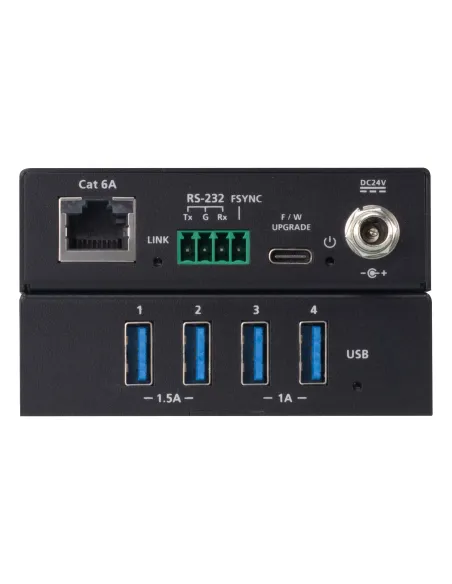 ATEN UCE33100 Transmisor y receptor de red Negro