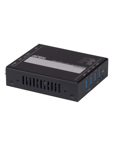 ATEN UCE33100 Transmisor y receptor de red Negro