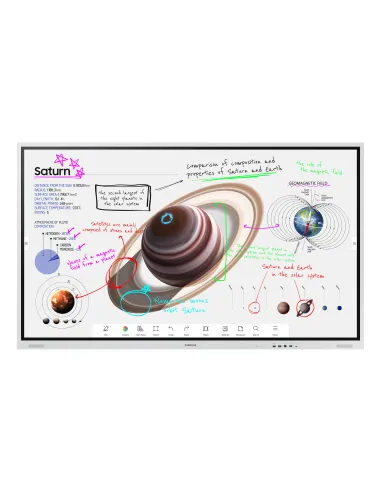 Samsung WM85B pizarra blanca interactiva 2,16 m (85") 3840 x 2160 Pixeles Pantalla táctil Gris, Blanco