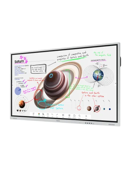 Samsung WM85B pizarra blanca interactiva 2,16 m (85") 3840 x 2160 Pixeles Pantalla táctil Gris, Blanco