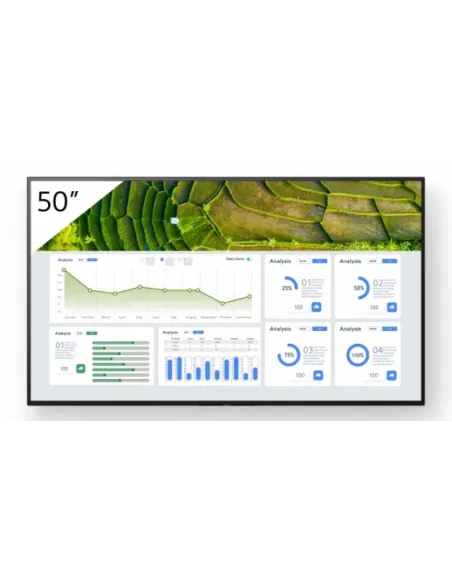 Sony FW-50BZ30L pantalla de señalización Pantalla plana para señalización digital 127 cm (50") LCD Wifi 440 cd   m² 4K Ultra HD