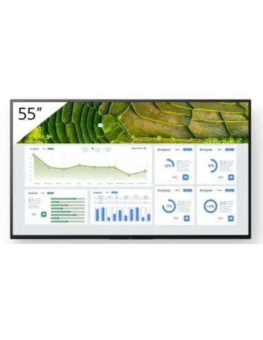 Sony FW-55BZ30L pantalla de señalización Pantalla plana para señalización digital 139,7 cm (55") LCD Wifi 440 cd   m² 4K Ultra