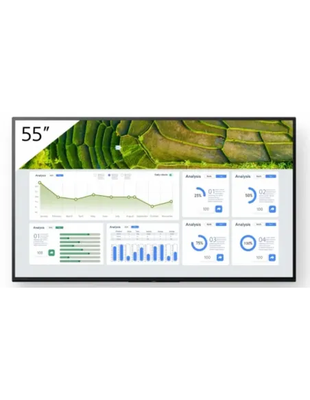 Sony FW-55BZ30L pantalla de señalización Pantalla plana para señalización digital 139,7 cm (55") LCD Wifi 440 cd   m² 4K Ultra