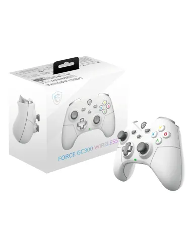MSI FORCE GC300 WIRELESS WHITE Blanco USB 2.0 Gamepad Analógico PC