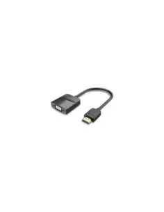 Conversor Vention 42161 HDMI Macho - VGA Hembra - Jack 3.5 Hembra/ 15cm/ Negro