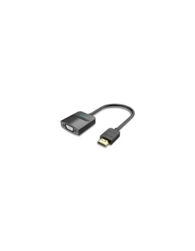 Conversor Vention 42161 HDMI Macho - VGA Hembra - Jack 3.5 Hembra/ 15cm/ Negro