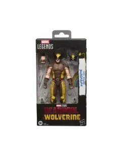 Figura hasbro marvel legends series deadpool & wolverine -  wolverine (brown suit)