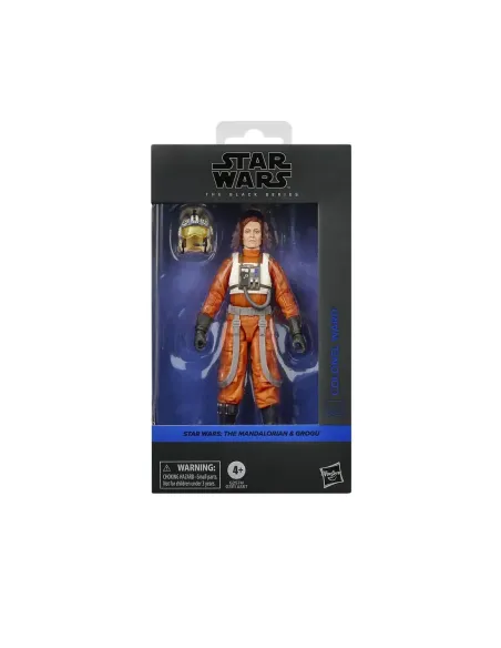 Figura hasbro star wars the black series the mandalorian & grogu colonel ward