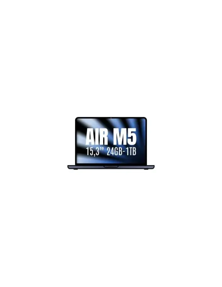Apple Macbook Air 15,3"/ M5 10-Core CPU/ 24GB/ 1TB SSD/ 10-Core GPU/ Medianoche