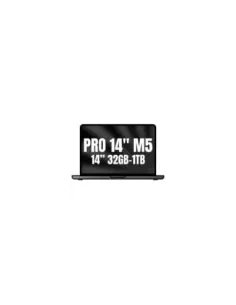 Apple Macbook Pro 14"/ M5 10-Core CPU/ 32GB/ 1TB SSD/ 10-Core GPU/ Negro Espacial