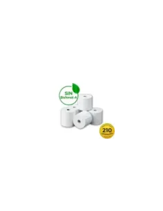 Caja de Rollos Papel Térmico Genérico 57x35 210U BPA/ 57 x 35mm/ 210 unidades