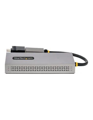 StarTech.com Adaptador de USB a HDMI Doble, USB A C a 2 Pantallas HDMI (1x 4K30Hz, 1x 1080p), Dongle Integrado USB-A a C, Cable
