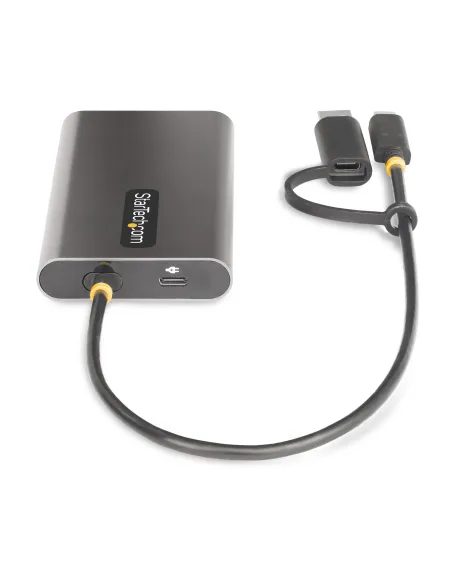 StarTech.com Adaptador USB-C a HDMI Doble - USB Tipo C a 2 Monitores HDMI - 4K 60Hz - Entrega de Alimentación PD de 100W con