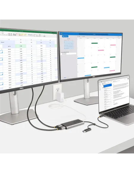 StarTech.com Adaptador USB-C a HDMI Doble - USB Tipo C a 2 Monitores HDMI - 4K 60Hz - Entrega de Alimentación PD de 100W con