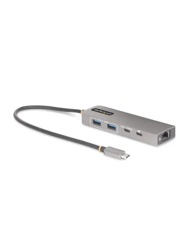 StarTech.com Hub USB-C de 3 Puertos con Red Ethernet de 2,5Gbps y Entrega de Alimentación PD de 100W de Paso - USB 3.2 10Gbps -
