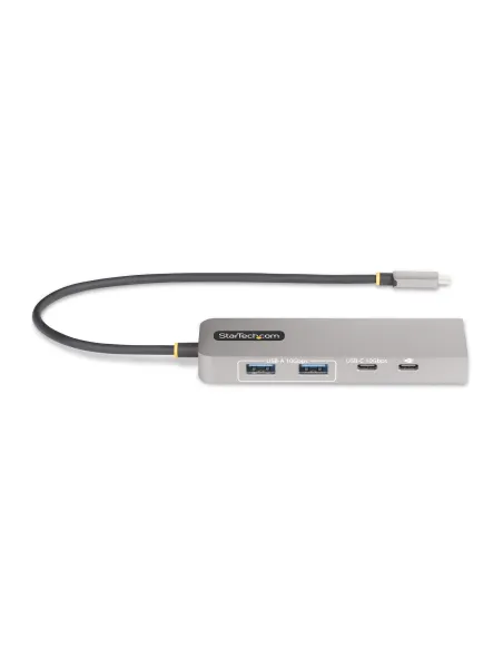 StarTech.com Hub USB-C de 3 Puertos con Red Ethernet de 2,5Gbps y Entrega de Alimentación PD de 100W de Paso - USB 3.2 10Gbps -