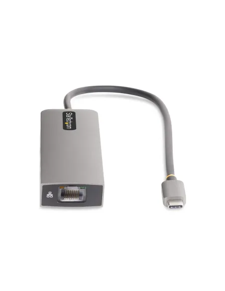 StarTech.com Hub USB-C de 3 Puertos con Red Ethernet de 2,5Gbps y Entrega de Alimentación PD de 100W de Paso - USB 3.2 10Gbps -