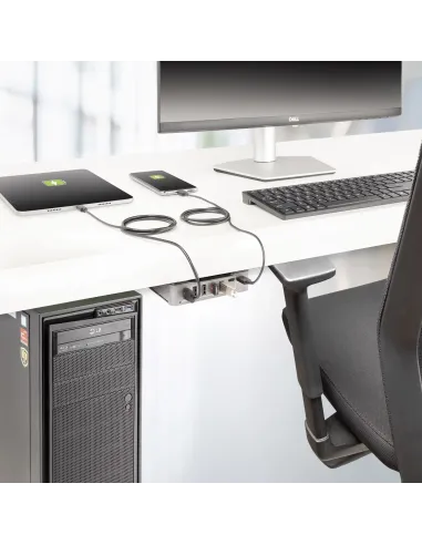 StarTech.com 10G5A2CS-USB-C-HUB hub de interfaz USB 3.2 Gen 2 (3.1 Gen 2) Type-C 10000 Mbit s Plata