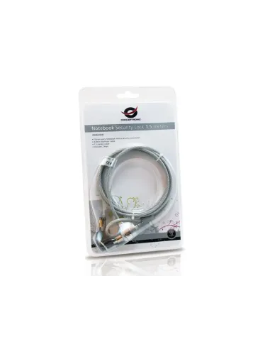 Conceptronic CNBSLOCK15 cable antirrobo Plata 1,5 m